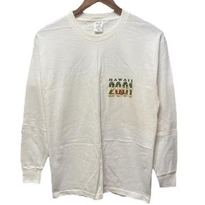 Vintage Y2K fox racing motocross Hawaii 2001 new years long sleeve casual shirt